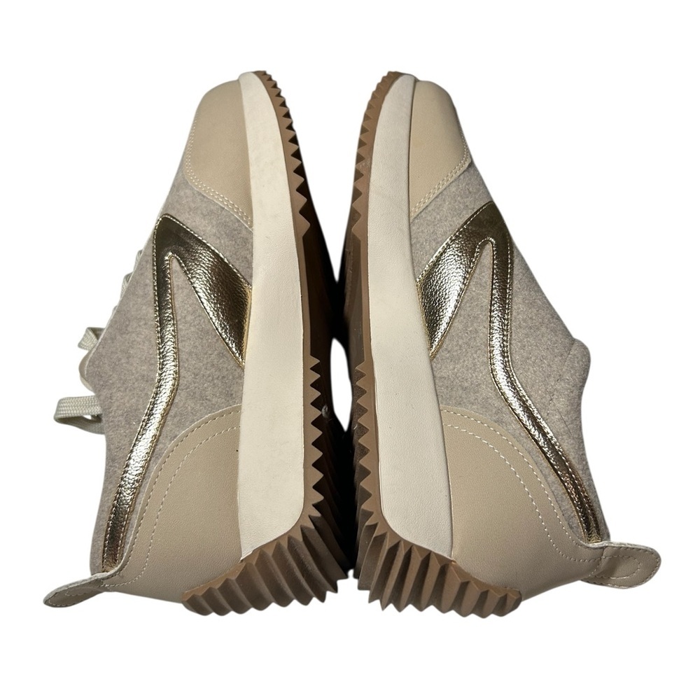 Dolce Vita Boss Women's Sneakers in Cream and Gold size 9.5 - Picture 4 of 6